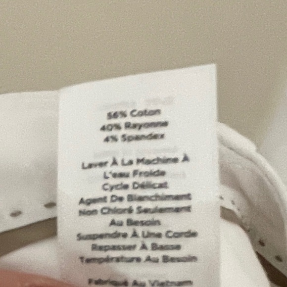 Talbots Newport White Pants, Size 8 - Picture 10 of 12